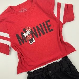 Disney Minnie red crop top